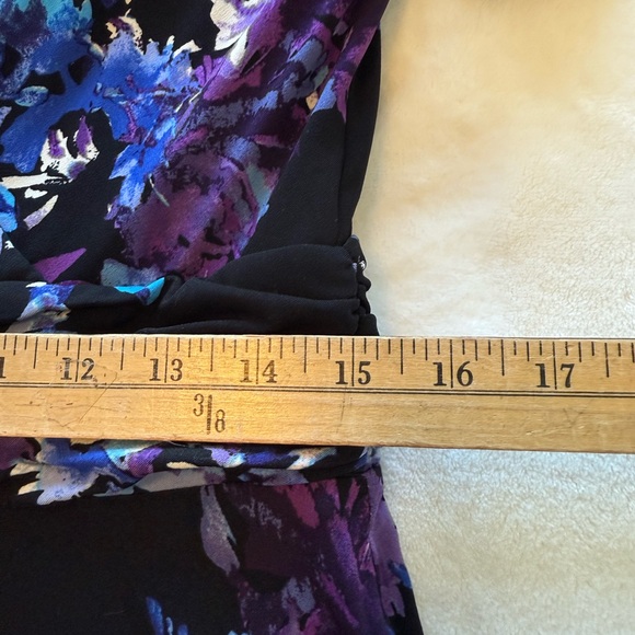 NorthStyle Fit & Flare Soft Comfort Knit Maxi Dress Sz 12-Blue-Purple-Black-EUC - Picture 6 of 11